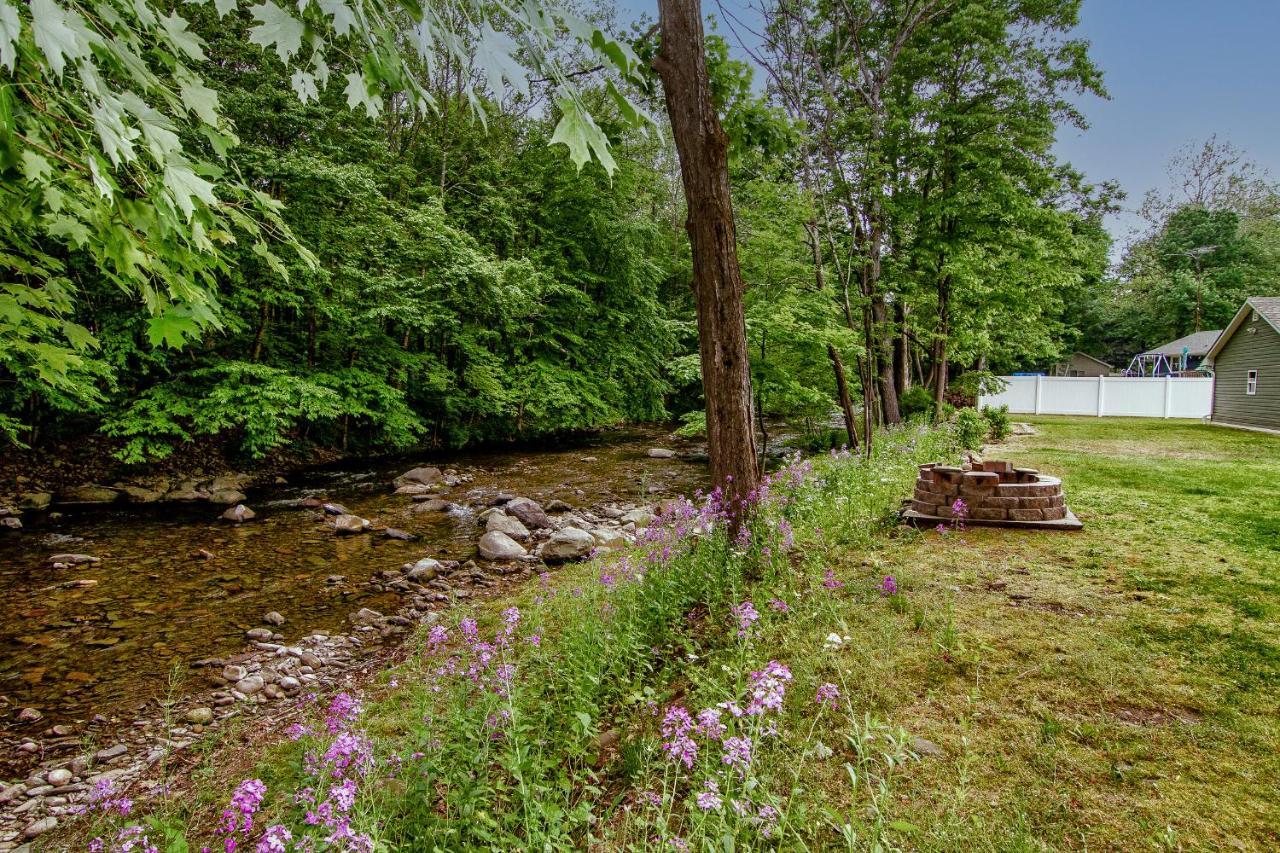 Cabin By The Creek With Private Creek Access Tannersville Zewnętrze zdjęcie